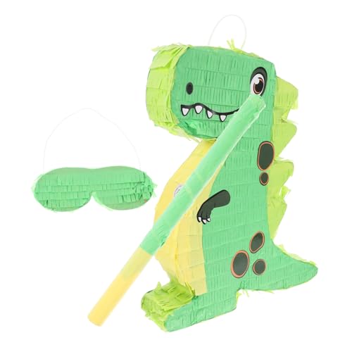 1 Satz Dinosaurier-pinata Dinosaurier-geburtstagsparty-dekorationen Pinata-stick Und Drachen-gastgeschenke Tierische Piñata Weihnachts-piñata Pinata-füller Papier Green Cabilock von Cabilock