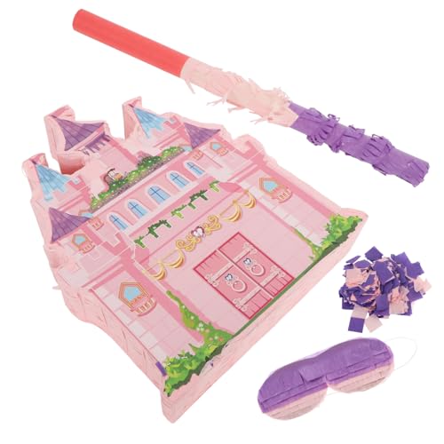 Cabilock 1 Satz Prinzessin-schloss-pinata Prinzessin Veranstaltungsort Layout Requisiten Mädchen Piñata Requisiten Piñata Bodenregal Dekorative Dekorationsartikel Kleiner Trichter Papier von Cabilock