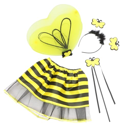 Cabilock 1 Satz Schmetterlingsflügel eingestellt Feenflügel verkleiden Sich Kinderkostüm verkleiden feenrock Fairy Skirt Leistungsrock für Mädchen Schmetterlinge Flügelkinder Polyester von Cabilock