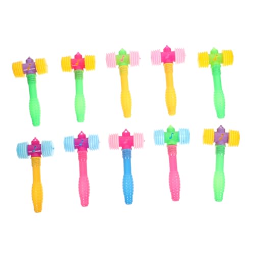 Cabilock 10 STK Bb-Hammer Für Kinder Hammerspielzeug Lernspielzeug Für Kleinkinder Spielzeughammer Quietscht Kinder Quietschender Hammer Hand-Augen-koordinationsspielzeug Plastik von Cabilock