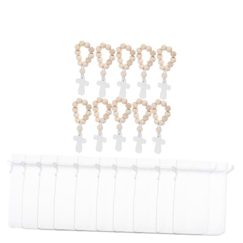 Cabilock 10 Sätze Teiliges Holzperlen Rosenkranz mit Kreuzanhänger in Netzbeutel Kompakt und Tragbar Geeignet für Taufe Erstkommunion Katholische Gebetsperlen für Männer und Frauen Cabilock 10 Sätze Teiliges Holzperlen Rosenkranz mit Kreuzanhänger in Netzbeutel Kompakt und Tragbar Geeignet für Taufe Erstkommunion Katholische Gebetsperlen für Männer und Frauen von Cabilock