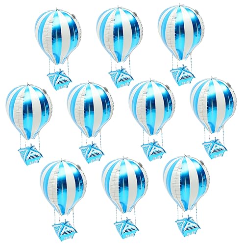 Cabilock 10 Stück Heißluftballon Folienballons Bunte Aluminiumballons Für Kindergeburtstagsfeiern Partydekoration Und Feste Ideal Für Kreative Feiern Und Ansprechende Events von Cabilock