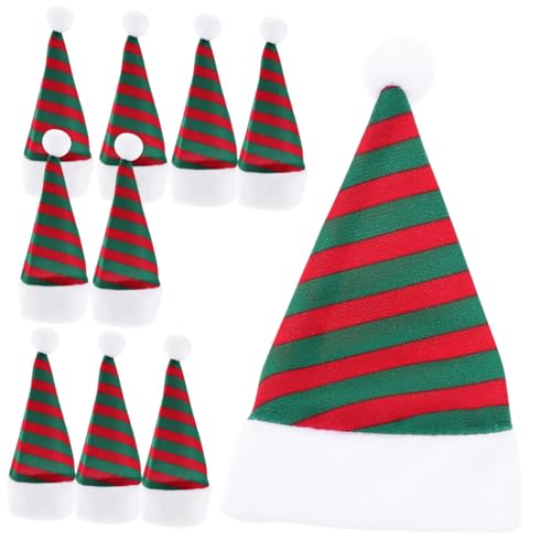 Cabilock 10 Stück Teiliges Mini Santa Hüte aus Weichem Wiederverwendbare Weihnachtsdeko für Flaschen Lollipops und Kleine Figuren Rot Grün Partydekoration und Weihnachtscenterpiece Cabilock 10 Stück Teiliges Mini Santa Hüte aus Weichem Wiederverwendbare Weihnachtsdeko für Flaschen Lollipops und Kleine Figuren Rot Grün Partydekoration und Weihnachtscenterpiece von Cabilock