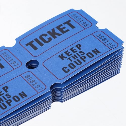 Cabilock 100 Stück Tombola-Lose Für Events Eintritte Klassenbelohnungen Preise - Blau Cabilock 100 Stück Tombola-Lose Für Events Eintritte Klassenbelohnungen Preise - Blau von Cabilock