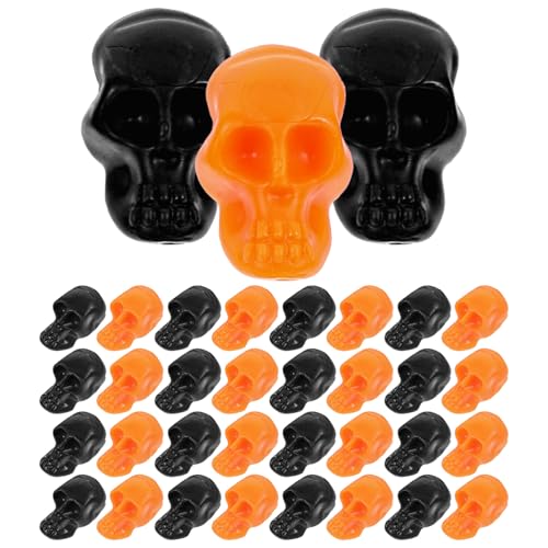 Cabilock 100St Halloween-Skeletthände Miniaturen Halloween-Skelettknochen Auto Halloween tischdeko dupes Ohrringe gefälschter - Halloween-Schädelverzierung Plastik von Cabilock