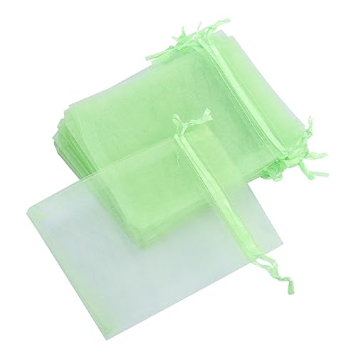 Cabilock 100St Netzgarn-Aufbewahrungstasche seidenband schienbeinschoner tape Bonbonverpackung süßigkeiten pakete weihnachsgeschenke tageb schöne Geschenktüte Mini-Aufbewahrungstasche Green von Cabilock