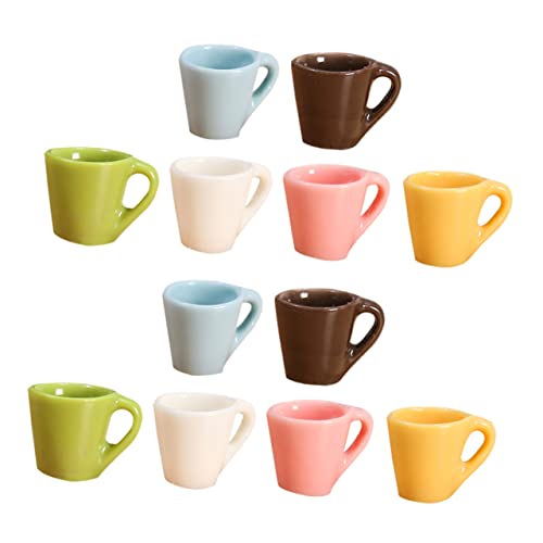 Cabilock 12 Stück Miniaturbecher Teiliges Resin Mug für Puppenhaus und Fotografie Realistische Miniatur Tassen als Wohnaccessoire und DIY Deko Elemente Cabilock 12 Stück Miniaturbecher Teiliges Resin Mug für Puppenhaus und Fotografie Realistische Miniatur Tassen als Wohnaccessoire und DIY Deko Elemente von Cabilock