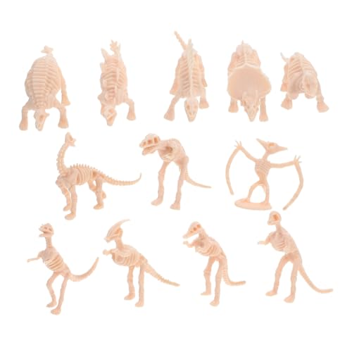 Cabilock 12 Stück Teiliges Dinosaurier Skelett Modellset aus Kunststoff Präzise Gefertigt zum Ausgraben und Zusammensetzen Pädagogisches Sandspielzeug für Geeignet als Partydeko und Cabilock 12 Stück Teiliges Dinosaurier Skelett Modellset aus Kunststoff Präzise Gefertigt zum Ausgraben und Zusammensetzen Pädagogisches Sandspielzeug für Geeignet als Partydeko und von Cabilock