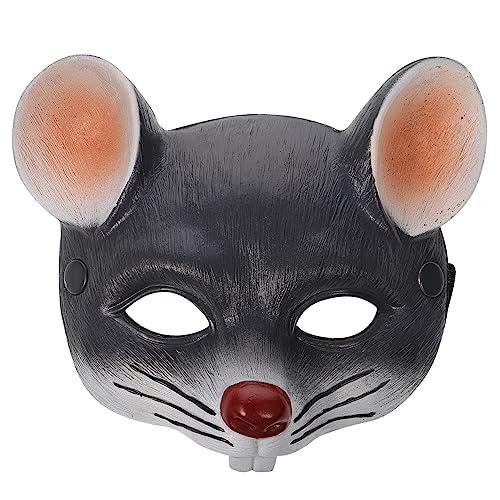 Cabilock 1Stk 3D-Mausmaske halloween masken halloweenmaske mask gesicht masken gesichtmaske Maskerade Fuchs Mauskopfmaske Haube spielzeug gesichtsmaske Halloween-Maske Party-Maske Grey von Cabilock