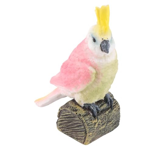 Cabilock 1Stk Papagei-Modell Animal Toys Tier Bird Toys Vogelmodell Lernspielzeug -Vogel-Modell Simulationsvogelspielzeug Ornament Vogel- Plastik Yellow von Cabilock