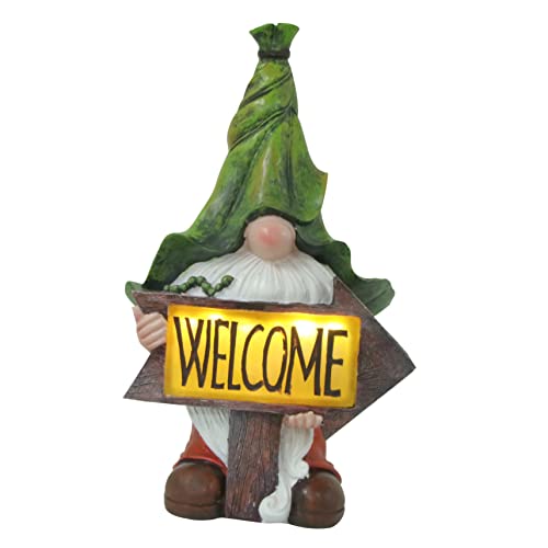 Cabilock 1stk Gartenbeleuchtung Zwerg Figur Dekoration Außenterrassenlampe Gnom Solarbeleuchtung Ornament Rasenstatue Nachtlicht Solarlampe GNOME Solarbetriebene Led-gartenleuchte Harz von Cabilock