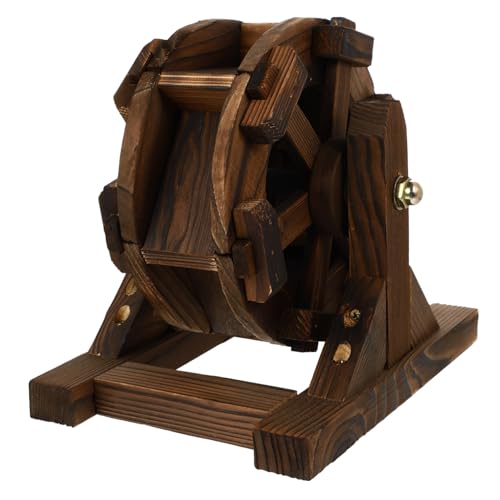 Cabilock 1stk Wasserrad-Ornament Riesenrad Retro-Spielzeug Einrichtung Im Chinesischen Stil Alte Windmühle Dekorationen Für Zuhause Puzzle-Spielzeug Heimdekoration Hölzern Brown von Cabilock