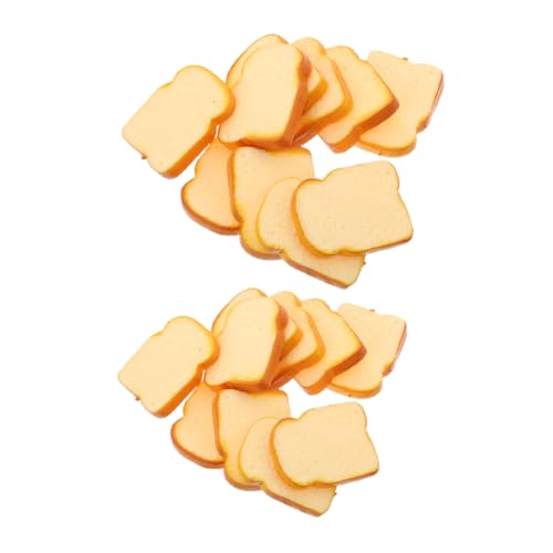 Cabilock 20 Stück Teiliges Realistische Simulation Brotscheiben Künstliche Toastscheiben für Puppenhaus Detailgetreues Spielzeugbrot Kreatives Fotografie Requisit Miniatur Design für Cabilock 20 Stück Teiliges Realistische Simulation Brotscheiben Künstliche Toastscheiben für Puppenhaus Detailgetreues Spielzeugbrot Kreatives Fotografie Requisit Miniatur Design für von Cabilock