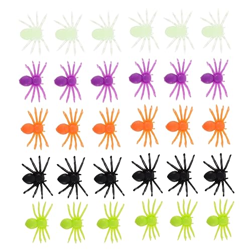 Cabilock 200 Stück Halloween Deko Mini Spinnen Bunte Kunststoff Spinnenspielzeuge Realistische Miniatur Spinnen für Party Tischdeko und Festival Adornment Cabilock 200 Stück Halloween Deko Mini Spinnen Bunte Kunststoff Spinnenspielzeuge Realistische Miniatur Spinnen für Party Tischdeko und Festival Adornment von Cabilock