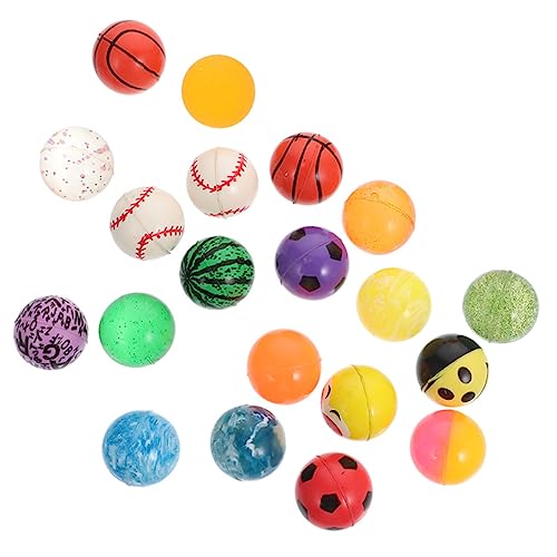 Cabilock 20st Hüpfender Ball Kinder Hüpfen Mit Bällen Spielzeug Hüpfende Bälle Farbige Sprungbälle Bälle Hüpfen Springbälle Gegen Stress Party-hüpfbälle Kleine Hüpfbälle Spielzeug Gummi von Cabilock