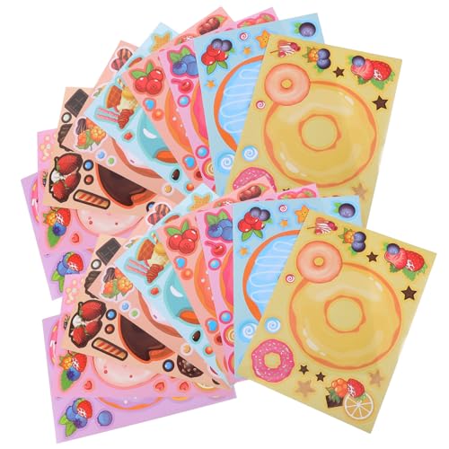 Cabilock 27 Blatt Teiliges Geschenkaufkleber mit Donut Selbstklebend und Vielseitig als Siegelsticker Geschenkanhänger oder Lebensmitteletiketten für Geburtstagsfeiern und Partydekoration Cabilock 27 Blatt Teiliges Geschenkaufkleber mit Donut Selbstklebend und Vielseitig als Siegelsticker Geschenkanhänger oder Lebensmitteletiketten für Geburtstagsfeiern und Partydekoration von Cabilock