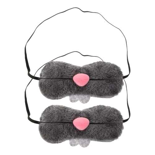 Cabilock 2st Hasennase Requisite Hasenkostüm Nase Osterzubehör Häschen-cosplay-maske Hasennasenkostüm Osterhasenkostüm -nasen-kostüm Kaninchen-cosplay-kostüm Kaninchenmaske Plüsch Grey von Cabilock