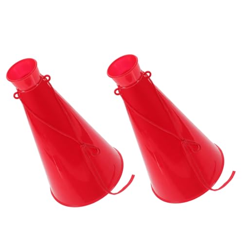 Cabilock 2st Jubelndes Horn Cheerleader-megaphon Tragbare Megaphone Party-trompetenspielzeug Partygeschenke Party-jubelspielzeug Geräuschemacher Trompeten Plastik Rot von Cabilock