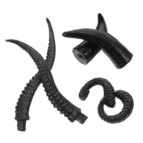 Cabilock 3 Paare Simulierte Tierhörner Cosplay Antilopenhörner DIY -Tierhornhandwerk Hörner Foto-Requisiten Kostüm Ochsenhorn Haar Horn künstliche Bullenhörner Widderhörner Plastik Schwarz Cabilock 3 Paare Simulierte Tierhörner Cosplay Antilopenhörner DIY -Tierhornhandwerk Hörner Foto-Requisiten Kostüm Ochsenhorn Haar Horn künstliche Bullenhörner Widderhörner Plastik Schwarz von Cabilock