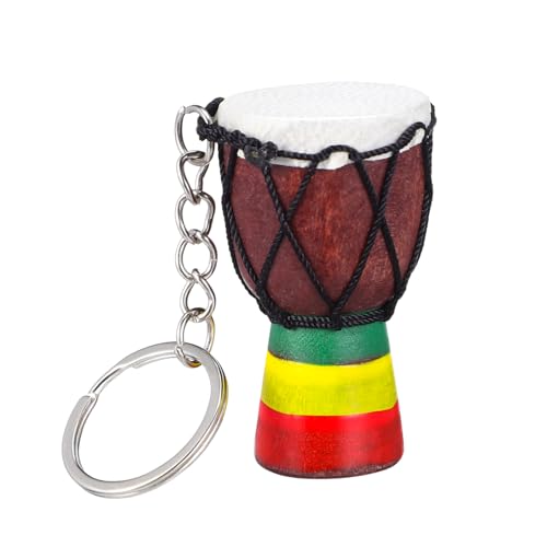 Cabilock 3 Stück Djembe Schlüsselanhänger Musikalische Schlüsselanhänger Schlüsselanhänger Afrikanische Trommel Anhänger Musikliebhaber Schlüsselanhänger Djembe Trommel Anhänger von Cabilock