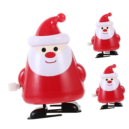 Cabilock 3 Stück Teiliges Weihnachts Aufziehspielzeug aus Langlebigem Kunststoff mit Santa Motiv Kreative Aufziehmechanik Figur für Weihnachtsdeko und Geschenkideen Sicher und Handlich für Cabilock 3 Stück Teiliges Weihnachts Aufziehspielzeug aus Langlebigem Kunststoff mit Santa Motiv Kreative Aufziehmechanik Figur für Weihnachtsdeko und Geschenkideen Sicher und Handlich für von Cabilock