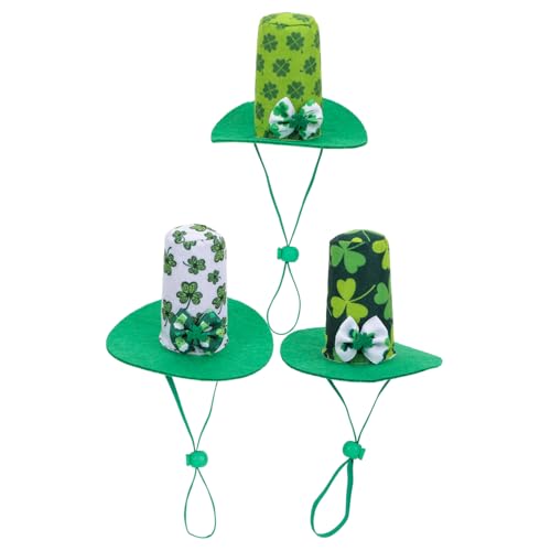 Cabilock 3St Mimi-Hut doll accessories Puppenaccessoires Puppenmode Puppenhut-DIY Puppe Plüsch-Polyester-Hut Puppenhüte Puppe verkleiden Polyester-Hut Puppenmütze aus Polyester Green von Cabilock