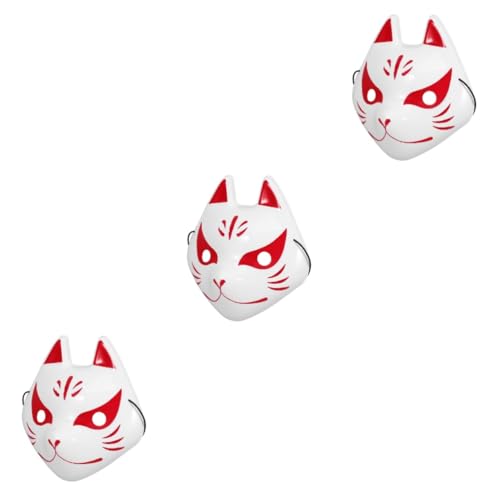 Cabilock 3St kleine Fuchsmaske Halloween-Katze Halloween-Fuchsmaske Maskevenezianische Partymaske halloween maske Cosplay-Maske Halloweenkostüm Masken japanische Maske Frauenmaske Plastik von Cabilock