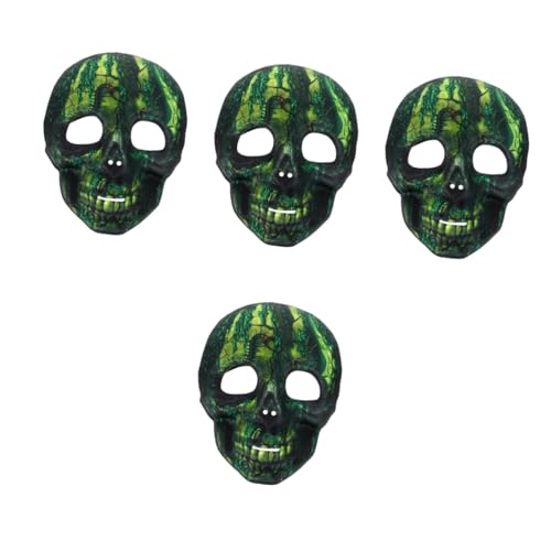 Cabilock 4 Stück Halloween-maske Schädel-cosplay-maske Gruselige Maske Menschliches Skelett Maskerade-schädelmaske Vollkopfmaske Skelett-cosplay-maske Schreckliche Maske Leistungsmasken Eva von Cabilock