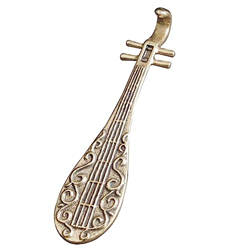 Cabilock 4 Stück Laute Aus Messing Musikinstrumentenmodell Laute Pipa Modell Dekor Tanzendes Musikinstrument Schneckendekor Chinesisches Lautenmodell Mini-pipa-Musikinstrument Golden von Cabilock