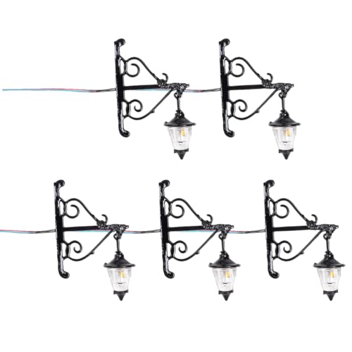 Cabilock 5 Stück Miniatur Wandleuchte Puppenhaus Wandlampe 1:87 Hängelampe Mini LED Beleuchtung Lampe Modellbau Wandlicht Puppenstube Zubehör Weihnachten Feengarten Deko Landschaft Dekoration Cabilock 5 Stück Miniatur Wandleuchte Puppenhaus Wandlampe 1:87 Hängelampe Mini LED Beleuchtung Lampe Modellbau Wandlicht Puppenstube Zubehör Weihnachten Feengarten Deko Landschaft Dekoration von Cabilock