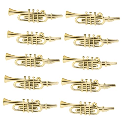Cabilock 50 Stück Teiliges Mini musikinstrumente aus Goldenem Kunststoff Detaillierte Kleine Trompete Klarinette Flöte Violine Modelle als Weihnachtsbaumschmuck und DIY Dekoration Cabilock 50 Stück Teiliges Mini musikinstrumente aus Goldenem Kunststoff Detaillierte Kleine Trompete Klarinette Flöte Violine Modelle als Weihnachtsbaumschmuck und DIY Dekoration von Cabilock