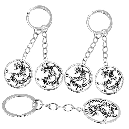 Cabilock 5St Drachen-Schlüsselanhänger Chinesische Tierkreiszeichen dekorativer Taschenanhänger auto schlüsselanhänger car keychain japanischer Schlüsselanhänger Schlüsselbund von Cabilock