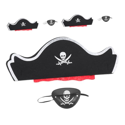 Cabilock 6 Stück Teiliges Piratenkostüm Set mit Piratenhüten und Filz Augenklappen Vielseitiges Halloween Partyzubehör für Kindergeburtstag Piratenhut und Rollenspiel Accessoires Cabilock 6 Stück Teiliges Piratenkostüm Set mit Piratenhüten und Filz Augenklappen Vielseitiges Halloween Partyzubehör für Kindergeburtstag Piratenhut und Rollenspiel Accessoires von Cabilock