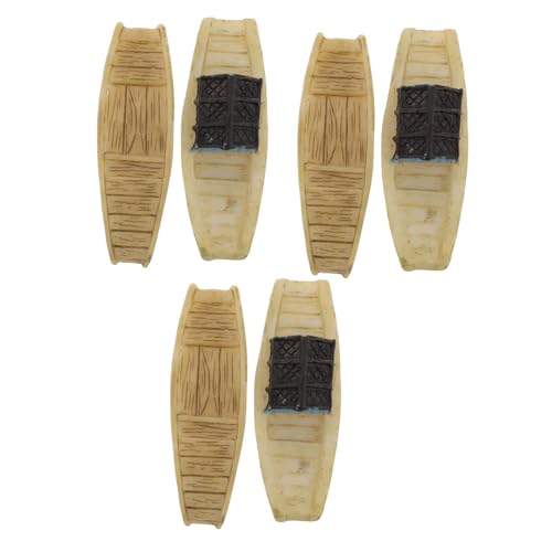 Cabilock 6 Stück Teiliges Resin Miniatur Fischboote Handgefertigt Fein Detailliert für Puppenhaus Mikro-Landschaft Deko Rustikaler Charme Wohn Bürodekoration Cabilock 6 Stück Teiliges Resin Miniatur Fischboote Handgefertigt Fein Detailliert für Puppenhaus Mikro-Landschaft Deko Rustikaler Charme Wohn Bürodekoration von Cabilock