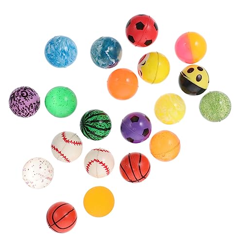 Cabilock 60 STK Hüpfender Ball pädagogische Springbälle Sportball Hüpfball tragbare Springbälle Spiel hüpfbälle gummiball Spielzeug Dekompressions-Sprungbälle Anti-Stress-Gummikugeln von Cabilock