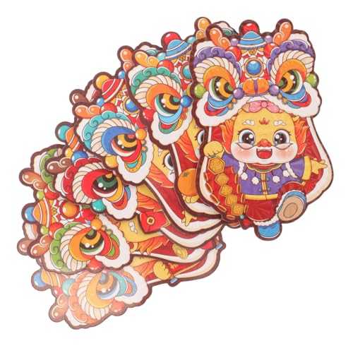 Cabilock 6St Roter Umschlag zum Jahr des Drachen chinese new year chinesisch neujahr asiatischer roter Umschlag papierrotes paket papierrote umschläge Rotes Paket im chinesischen Stil von Cabilock