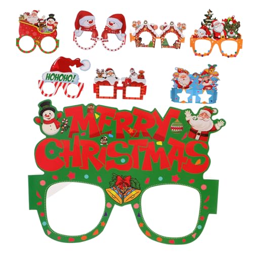 Cabilock 8 Stück Teiliges Weihnachtsbrillen aus Papier Leichte Partybrillen mit Lustigem Xmas Design Fotorequisite für Weihnachtsfeier und Festliche Verkleidung Cabilock 8 Stück Teiliges Weihnachtsbrillen aus Papier Leichte Partybrillen mit Lustigem Xmas Design Fotorequisite für Weihnachtsfeier und Festliche Verkleidung von Cabilock