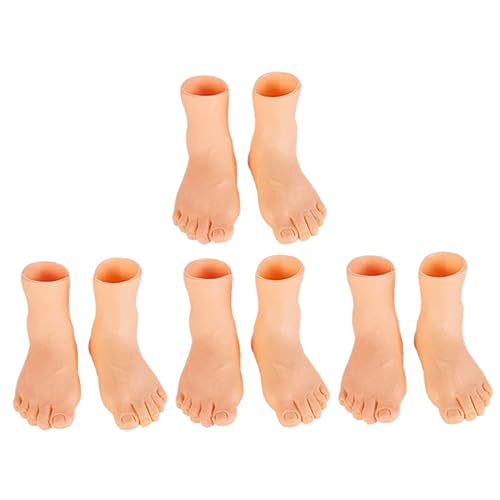 Cabilock 8St Geschichte erzählende Marionette kleine Fingerhand lustige Fingerpuppen lustige Puppen Mini Kinder Puppen kinderpuppe Toy Cartoon-Fingerpuppe Partygeschenke Plastik Light Brown von Cabilock