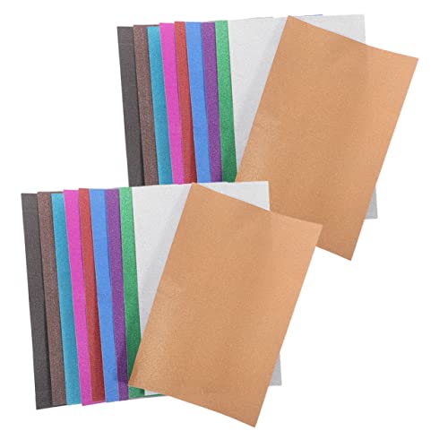 Cabilock A4 Glitzerpapier Set Selbstklebendes Bastelpapier Bunten Farben Glitter Karton Für Kreative DIY Projekte Und Handarbeiten Ideal Für Und Erwachsene von Cabilock