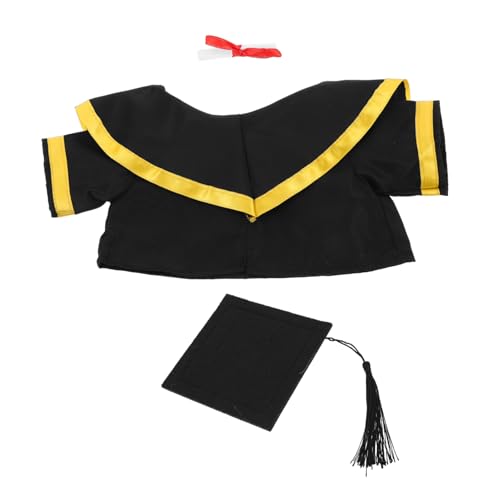 Cabilock Graduation Bär Plüsch Kleidung Schal Kappe Outfit Entzückende Akademische Leistung Jungen Und Mädchen von Cabilock