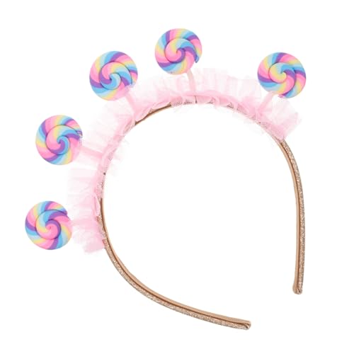 Cabilock Cartoon Stirnband Lollipop Stirnband Bonbon Haarspange Tutu Für Lollipop Kostüm Elegantes Mädchen Haarband Albernes Stirnband Turban Stirnbänder Kinder Haarbänder Foto Requisite Bunter von Cabilock