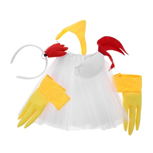 Cabilock Cosplay Hühnerkostüm Set Weißes Feder stirnband Küken Party Zubehör für Halloween Fasching und Themenpartys Erwachsene Cabilock Cosplay Hühnerkostüm Set Weißes Feder stirnband Küken Party Zubehör für Halloween Fasching und Themenpartys Erwachsene von Cabilock