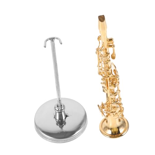 Cabilock Dekoratives Mini-Saxophon-Musikinstrument-Modell Saxophon-Ornament Für Die Schreibtischanzeige von Cabilock