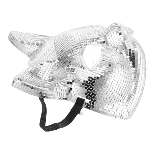 Cabilock Disco-katzenmaske Für Damen – Maskenmaske Mit Spiegeloberfläche Ideal Für Halloween Und Maskenbälle Cabilock Disco-katzenmaske Für Damen – Maskenmaske Mit Spiegeloberfläche Ideal Für Halloween Und Maskenbälle von Cabilock