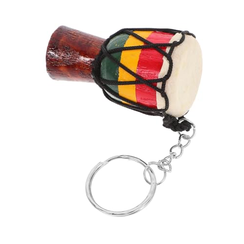 Cabilock Djembe-schlüsselanhänger Schlüsselringe Instrumenten-schlüsselanhänger Trommel-anhänger Bezaubernder Schlüsselanhänger Kleiner Trommelanhänger Charme Schlüsselanhänger Legierung von Cabilock