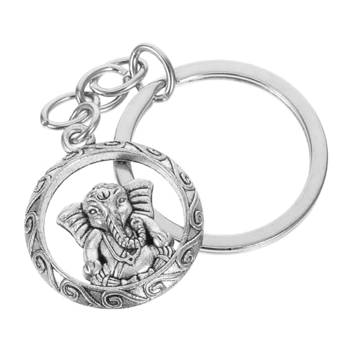 Cabilock Elefanten-Schlüsselanhänger auto schlüsselanhänger Bungee-Trampolin elefant elefant schlüsselanhänger elefant zauber Elefanten-Schlüsselhalter Zinklegierung Silver von Cabilock