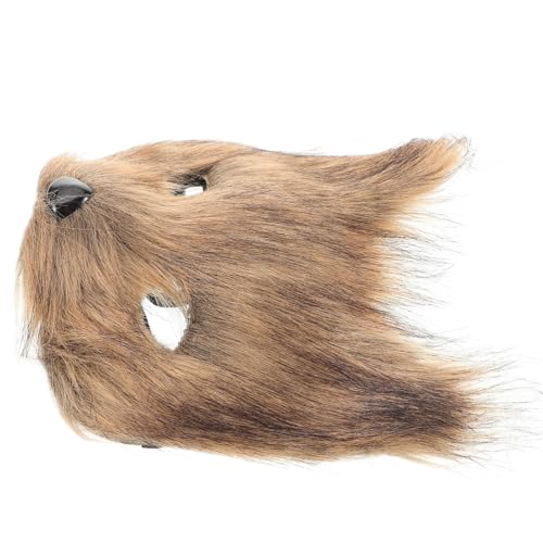 Cabilock Fuchs Maske faschingsmasken halloween maske Masken für Partys Venetianische Maske Verkleidungsmaske realistische Maske Fuchs-Cosplay-Maske Partyzubehör Plastik Light Brown von Cabilock