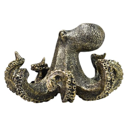 Cabilock Gartenharz Kunsthandwerk Ornamente Oktopus Schubladenknauf Außendekoration Oktopus Statue Oktopus Dekorationen Oktopus Statue Oktopus Skulptur Außenstatue von Cabilock