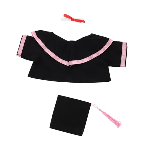 Cabilock Graduationsbär Kleidungsset Plüschbär Abschlusskostüm mit Rosa Abschlussmütze und Shawl Kuscheltier Anzug für Abschlussfeiern und Souvenirs Cabilock Graduationsbär Kleidungsset Plüschbär Abschlusskostüm mit Rosa Abschlussmütze und Shawl Kuscheltier Anzug für Abschlussfeiern und Souvenirs von Cabilock