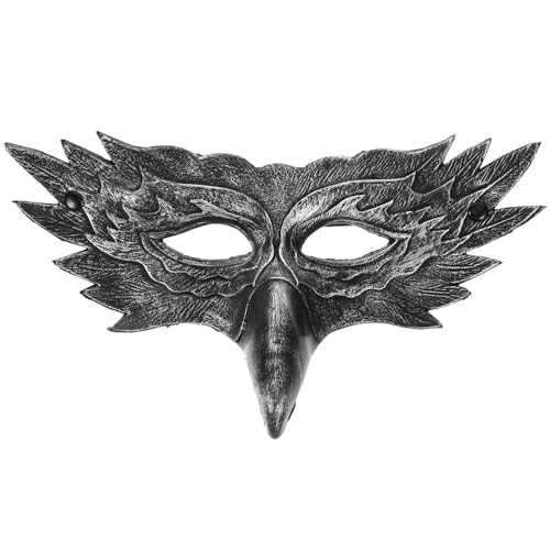 Cabilock Halloween-Halbmaske Adler-Cosplay-Masken Maske Maskerade-Maske Flügelmaske Nase Vogel Schnabel Cosplay-Augenmasken Für Karneval Festival Partyzubehör von Cabilock